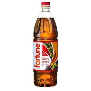 Fortune Premium Kachi Ghani Pure Mustard Oil, 1Litre PET Bottle